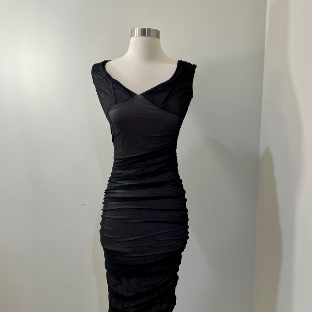 Off The Shoulder Bodycon Midi Dress